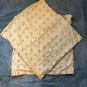 Gold Euro Sham pillow covers